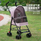 Pet Stroller, Cat Dog Stroller Cat Teddy Bear for Outdoor Activities Lightweight and Foldable Small Pet Dog
