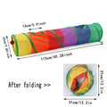 Foldable Cat Tunnel Toy — S, T & Y-Shaped Crinkle Barrel Drill Tunnel for Indoor Cats