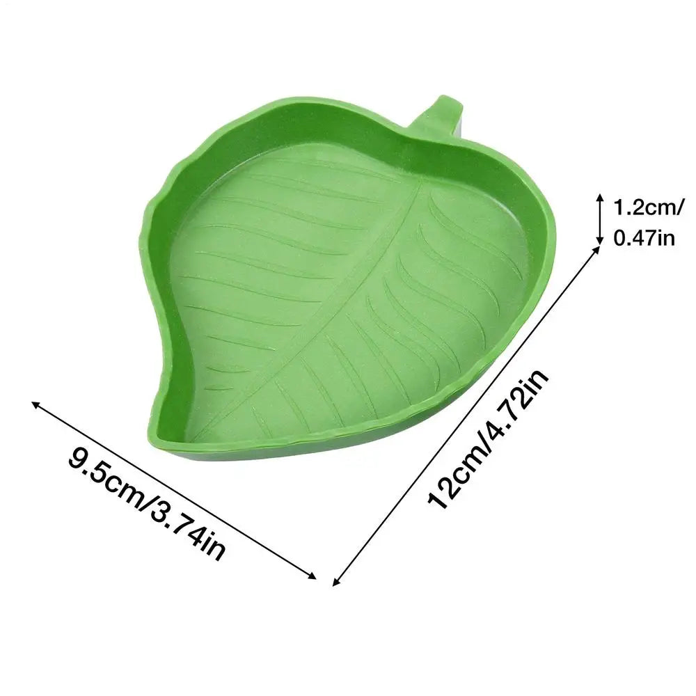 1PC Reptile Food Water Bowl Reptile Food Water Bowl Tortoise Habitat Accessories Water Plate For Turtle Lizards Hamsters Snakes