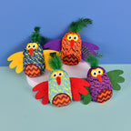 4-Piece Faux Feather Cat Toy Set with Bells — Interactive Boredom Relief Kit for Cats