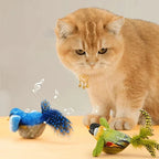 3-Pack Simulation Bird Hanging Cat Toy — Electric Realistic Chirping Sound Catnip Chew Toy