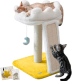 Cat Tree with Cloud Bed & Scratching Post (Bonus Catnip)