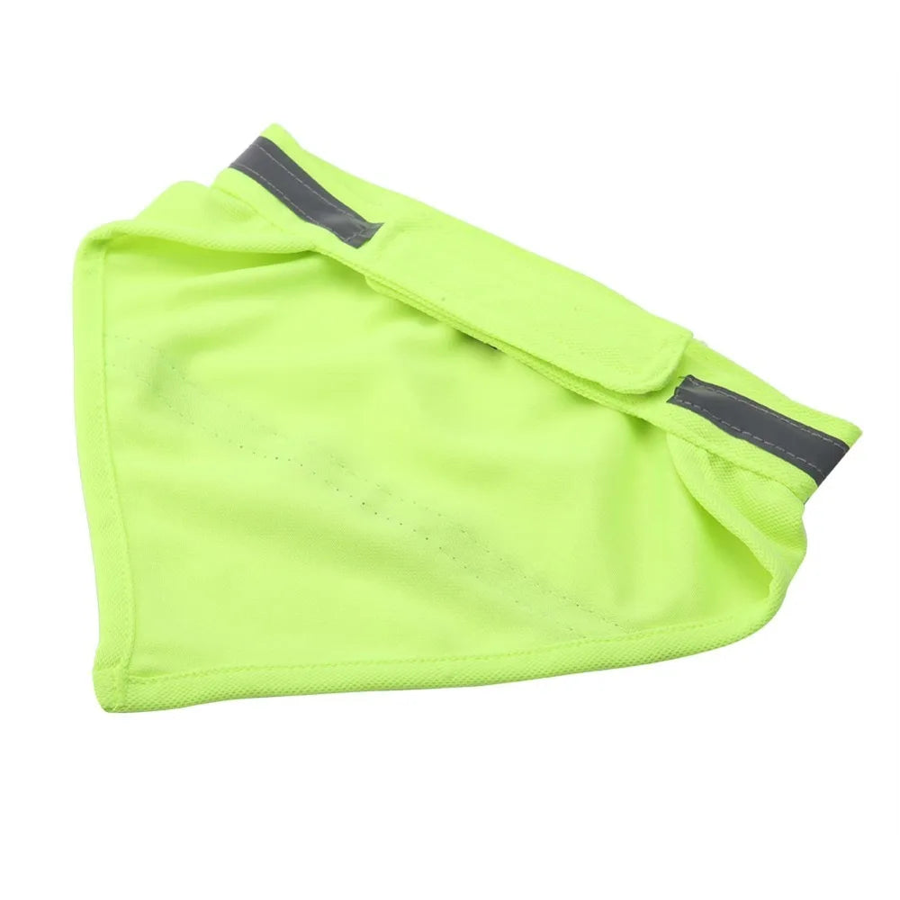 Washable Reflective Dog Bandana Luminous Adjustable Pet Scarf Soft Lightweight Dog Neck Wrap Party Decor