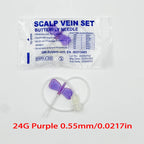 Screw-Type Butterfly Infusion Needles (50-Pack)