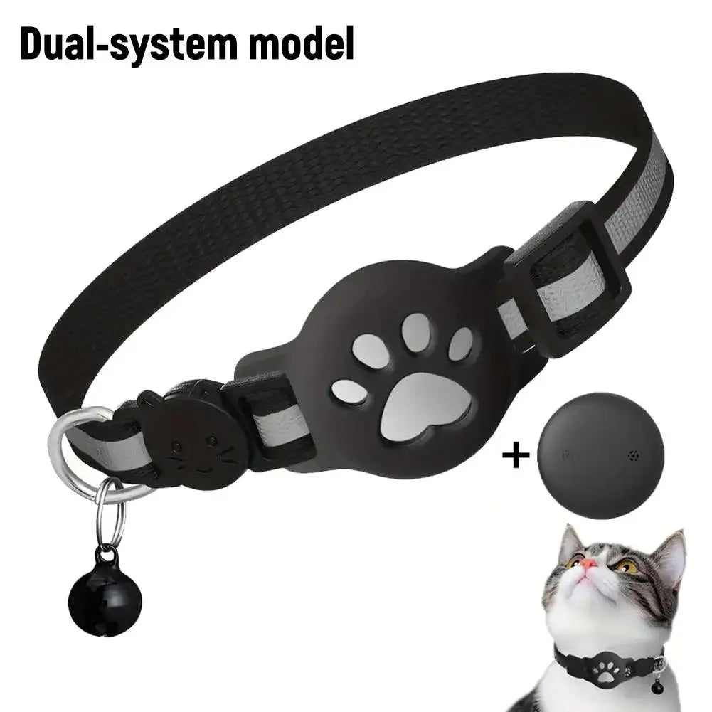 Waterproof Mini GPS Tracker Collar for Cats & Puppies - Anti-Loss Movement Alerts & Remote Global Locator