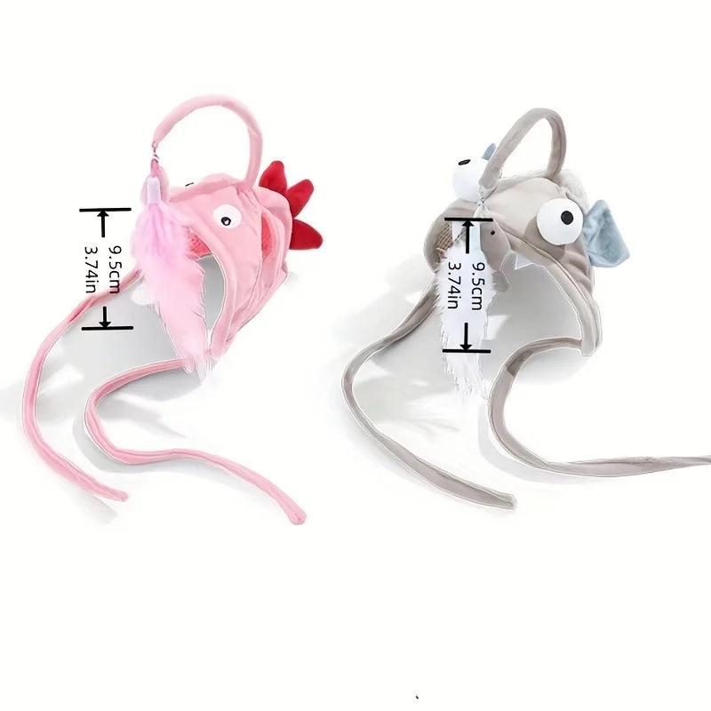 Adjustable Cat Headwear Teaser Toy — Interactive Cosplay Accessory for Endless Fun