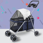 Separable Dog Stroller, Portable Foldable Pet Cart, Lightweight Medium Dogs Carrier, Creative Outdoor Pet Travel Supplies Gear