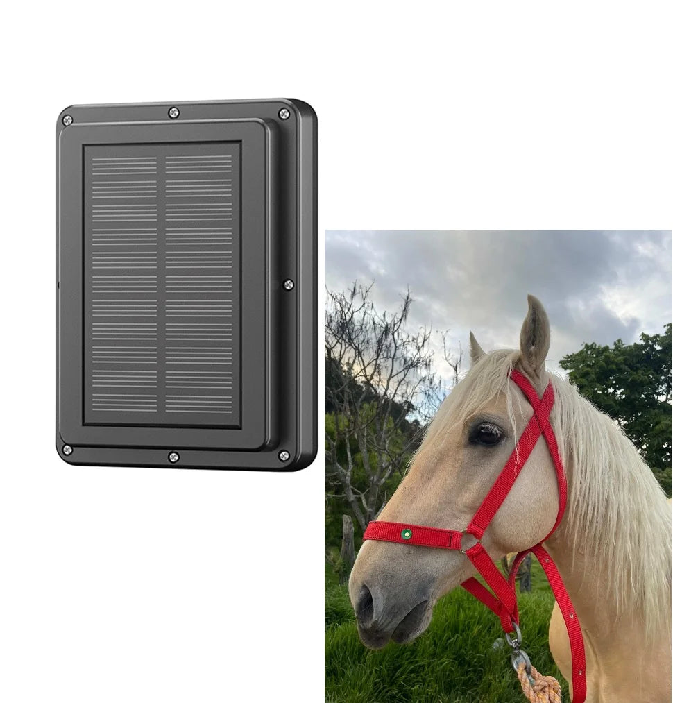 Solar-Powered Anti-Theft GPS Livestock Tracker for Cattle, Sheep & Cows - Intelligent Farm Positioning