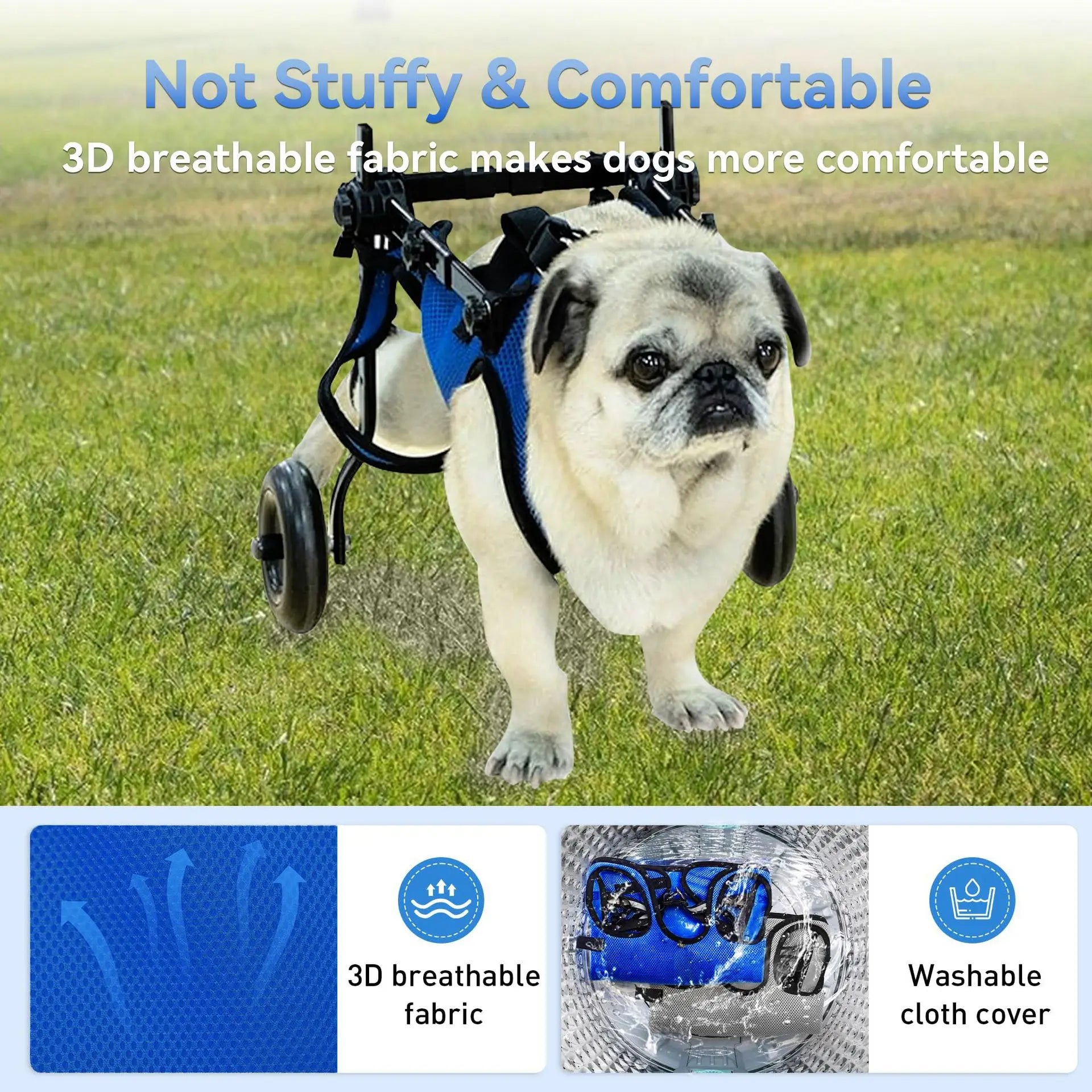 Pet Supplies Old Dog Assisted Scooter Legs Dog Injury Disability Special Dog Rehabilitation Vehicle