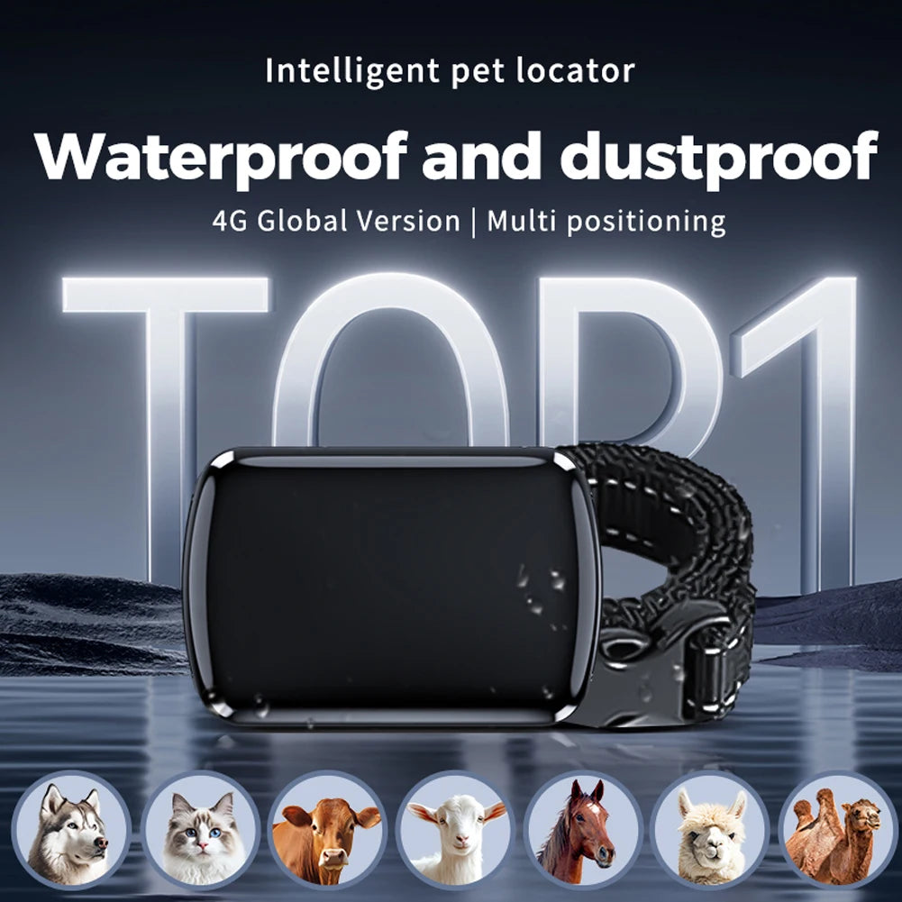 Precision GPS Tracker with Adjustable Collar for Dogs & Cats - Smart Real-Time Pet Locator