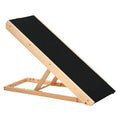 PawHut Foldable Elevated Pet Ramp (35.5x16x24in, Black)