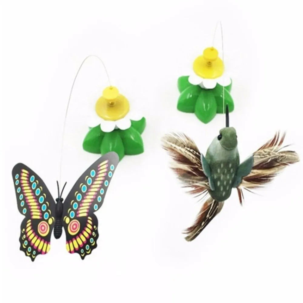Electric Rotating Hummingbird Cat Toy — Automatic Shake & Fly Intelligence Trainer