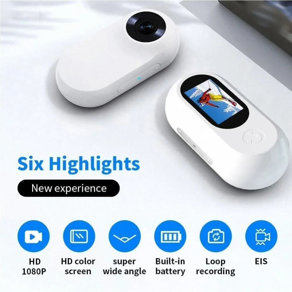 HD 1080P Pet Camera Collar for Dogs & Cats - Wireless Mini Action Cam for Outdoor & Indoor Use