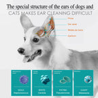 Pet Flea Killer Drops Tick Lice Mite Removal Relieve Itching Dog Cat Ear Hygiene Care Earwax Ringworm Treatment Pet Ear Drops