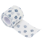 Elastic Fiber Pet Self-adhesive Bandage Non-woven Fabric Breathable Dog Paw Wrap Printed Paw Pattern Stretchable