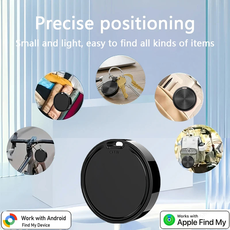 Mini Bluetooth Smart Tag for Android & Google Find Hub - Anti-Loss Key & Luggage Tracker for Pets & Wallets