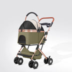 Pet stroller stroller outing, small pet stroller lightweight and foldable for outdoor travel