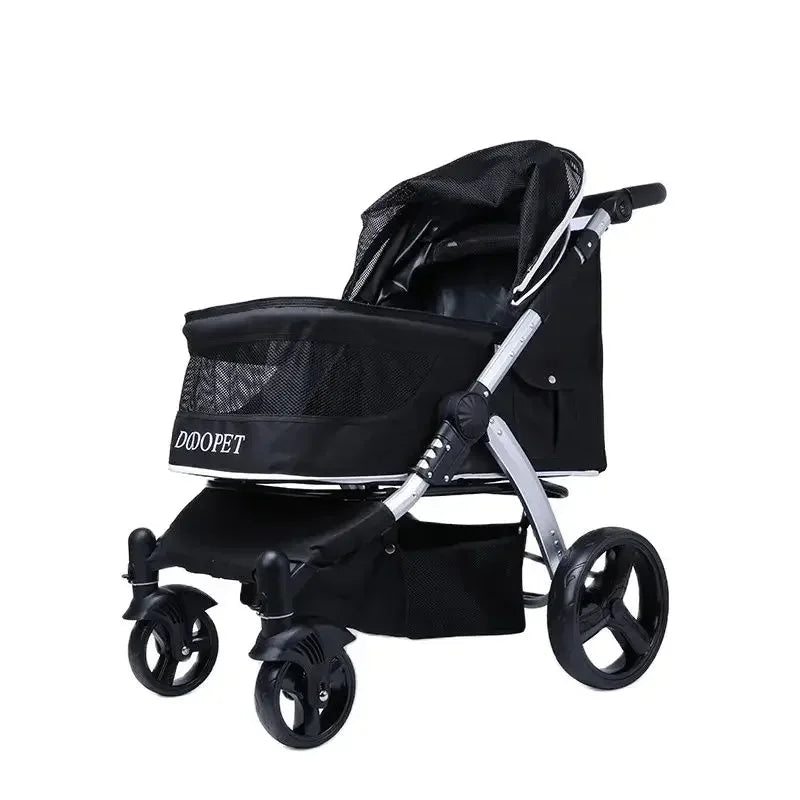 Foldable Large Size Luxury Pet Cart Large Dog Cart Multiple Cats for Outdoor Strolling Dog Walking Cart Portable 2024 Newest