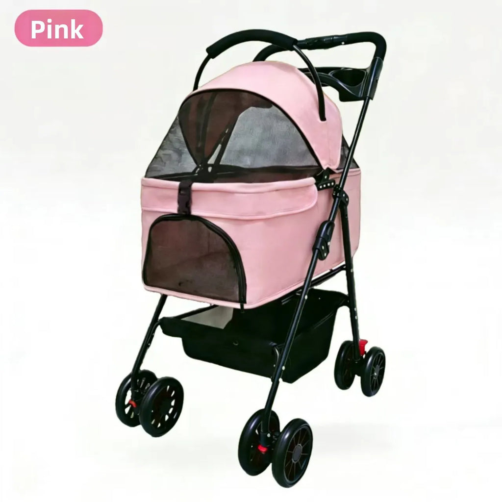 Pet Stroller Small Medium Cat Dog Travel Lightweight Detachable Washable Wholesale Pet Stoller Trolley for Dog Dog Trolley