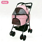 Pet Stroller Small Medium Cat Dog Travel Lightweight Detachable Washable Wholesale Pet Stoller Trolley for Dog Dog Trolley