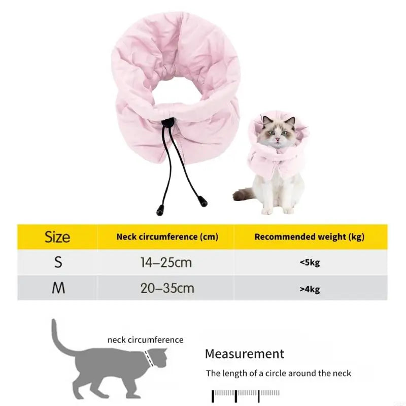 Soft Multifunctional Cat Recovery Collar — Anti-Lick Neck Protector for Daily Use & Post-Surgery