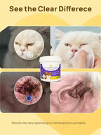 120 Gentle Pet Wipes: Natural & Soothing Eye, Face & Mouth Cleaning for Dogs & Cats - Tear Stain Remover, Ear & Tooth Finger Wipes, Pet Grooming Supplies