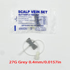 Screw-Type Butterfly Infusion Needles (50-Pack)