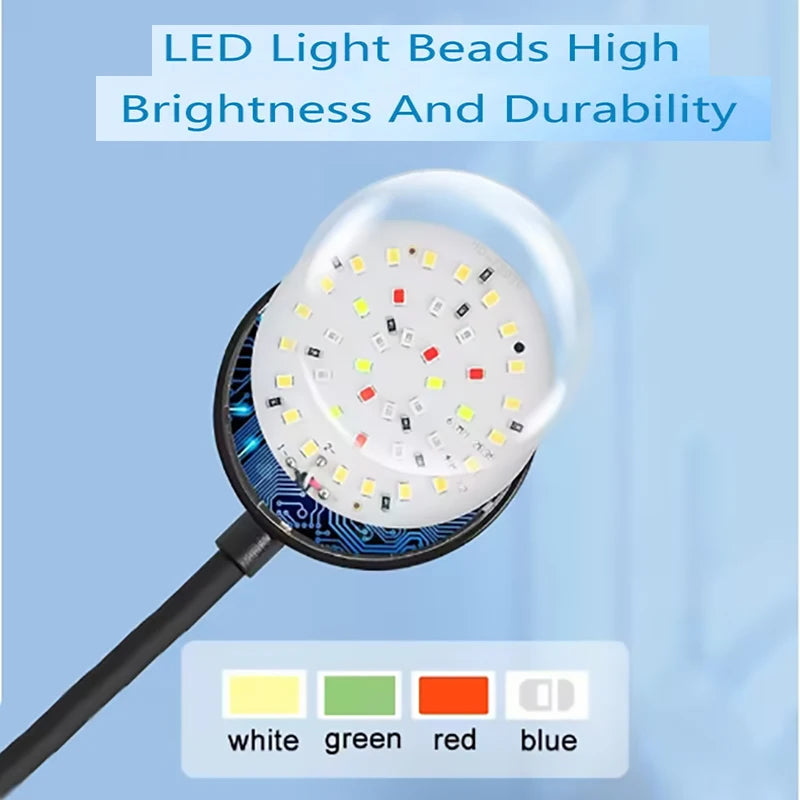 USB LED Aquarium Clip Lamp (5V, 5W/7W, Fish Tank Lighting, Flexible Neck)