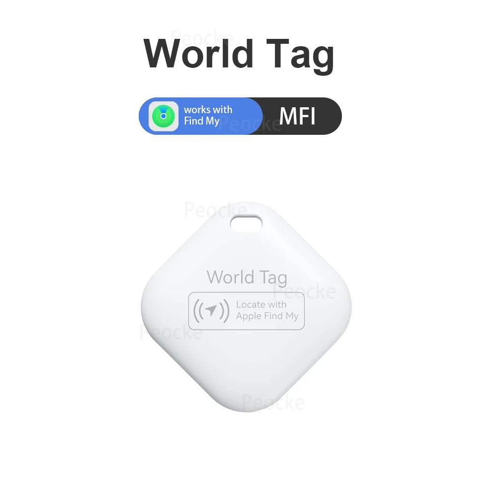 Mini Apple Find My Pet Tracker - Bluetooth Smart Tag for Cats, Dogs, Kids, Bags, Wallets & Keys