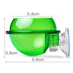 Arboreal Reptile Live Anti-escape Sucker Feeder Chameleon Food Basin Wall Double Layer Plastic Bowls for Small Animals D9210