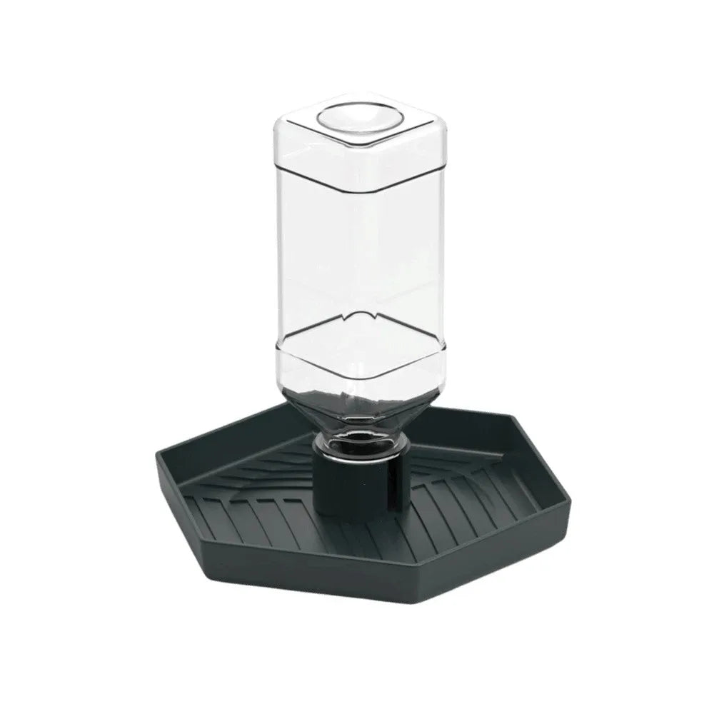 Turtle Food Bowl Anti-slip Reptiles Water Feeder Stable Plastic Automatic Water Dispenser Detachable Turtle Water Bowl Vivarium