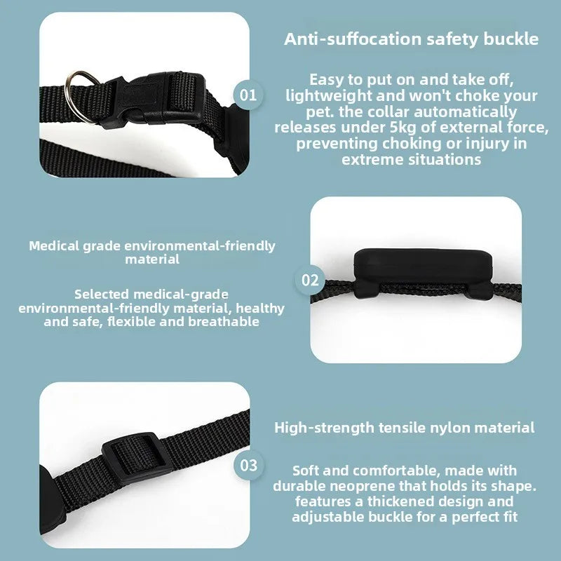 Remote Global GPS Locator Collar for Cats & Puppies - iOS-Compatible Anti-Loss Pet Tracking Device