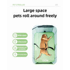Luxury Pet Stroller Suitable for Travel Washable Pet Stroller Cat and Dog Stroller Lightweight and Foldable Pet Cart MAXFOR 25KG