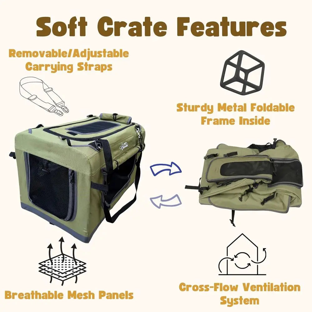 Pet Stroller oldable Travel Crate or Small and Medium Dog and Cat, Portable Pet Travel Carrier, Pet Jogger with Detach Carrier