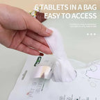6PCS Pet Disposable Glove Towels Cat Dog Wash Free Glove No Rinse Washing Gloves Towels Deodorizing Dry Cleaning Wet Towels