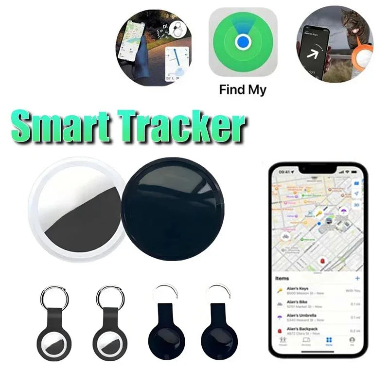 Mini GPS Smart Tracker for Apple FindMy & AirTag - Bluetooth Anti-Loss Collar Locator for Pets, Kids & Bags