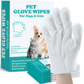 Pet Cleaning Disposable Gloves for Cats And Dogs No-Wash Bathing Hand Sanitizer Pack of 6 for Pet Care