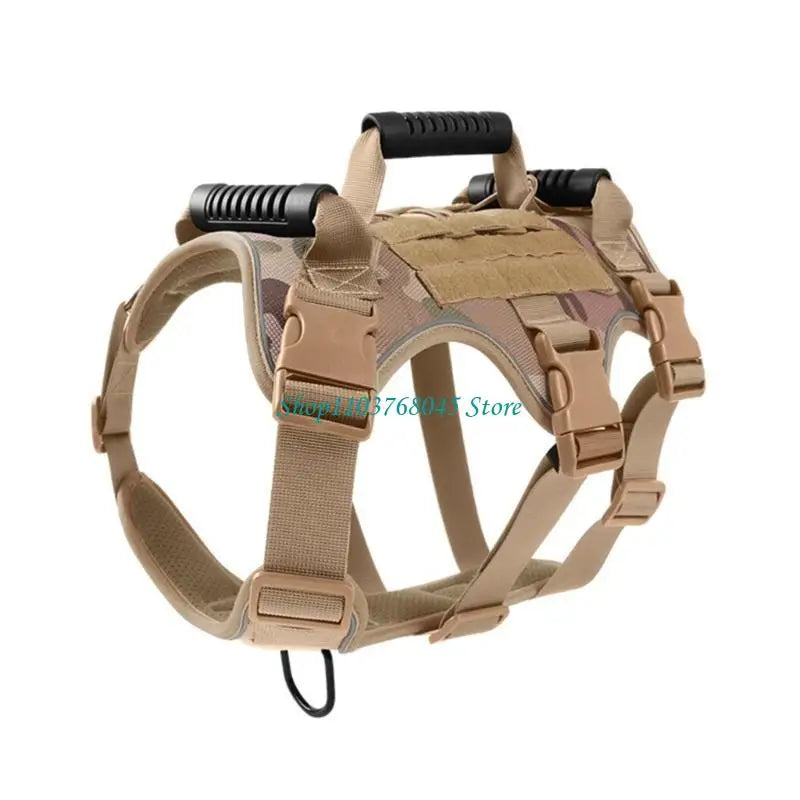 R53F Militaries Training Harnesses Personality Dog Harnesses Breathable Pet Harnesses for Hunting and Field Training