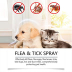Pet Flea & Tick Spray for Dogs Cats 100ml Flea Killer Itching Relief Insect Repellent Mite Lice Spray Pet Care Mosquitoes Killer