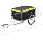 Bicycle rear trailer outdoor cycling baggage pull trailer foldable pet trailer