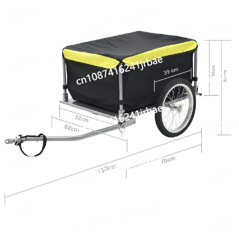 Bicycle rear trailer outdoor cycling baggage pull trailer foldable pet trailer