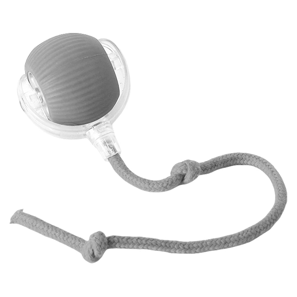 Auto Bouncing Ball Cat Toy with Rope — Type-C Rechargeable Motion-Activated 3-Mode Interactive Toy