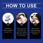 Eeljoy Dog Teeth Cleaning Finger Wipes Lasting Freshing Breath Reducing Plaque Gentle Cat Pets Brushing Tooth Clean Wipe 50pcs
