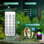 Lominie 4-Channel LED Planted Tank Light (Remote Control, Full Spectrum, Aquarium Growth)