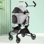 new Japanese and Korean Fashion Pet Cart Lightweight Folding Car Bag Split Outdoor Walking Cat and Dog Cart