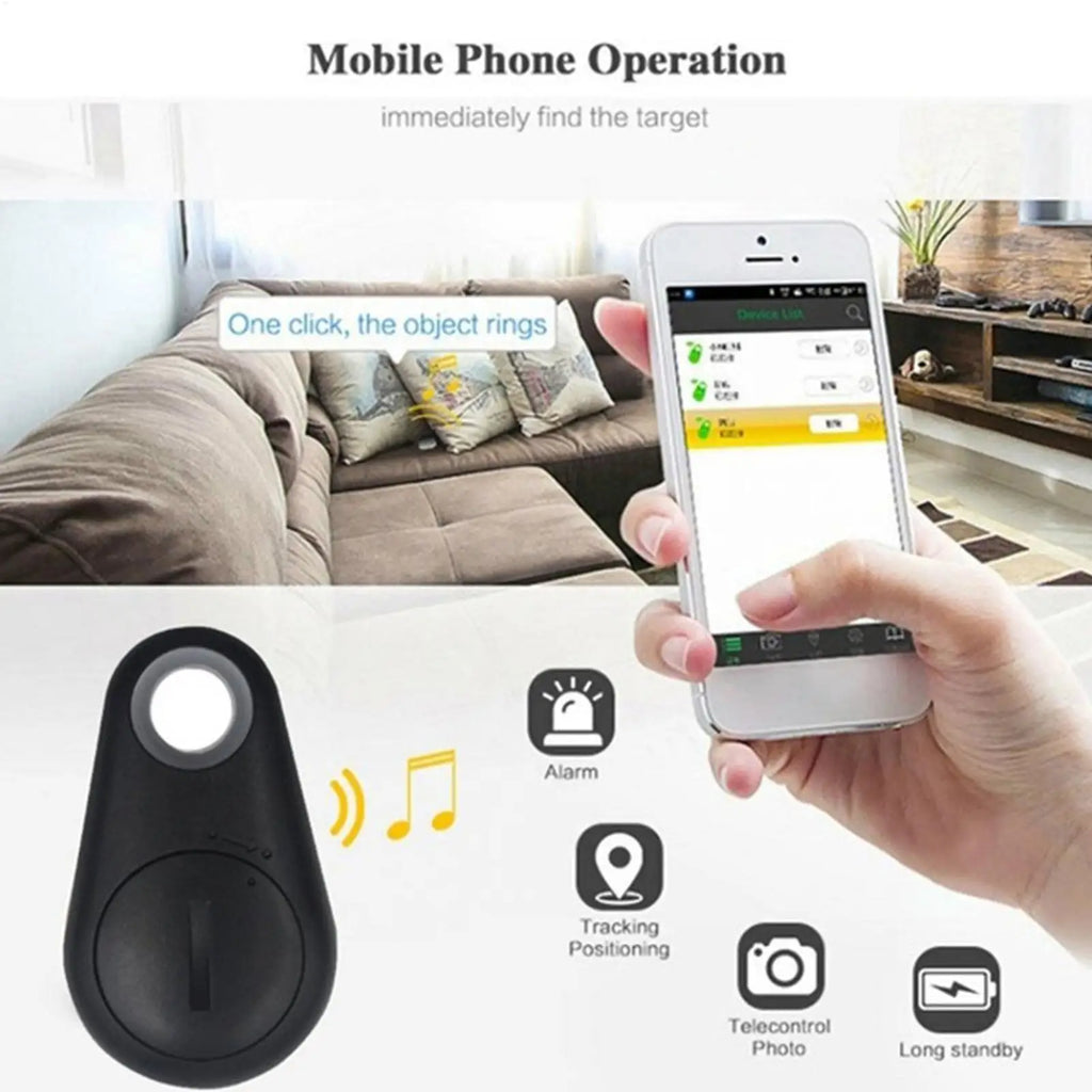 Smart Anti-Loss Key & Wallet Finder with Security Geo-Fence - Multi-Use Tracker for Pets, Bags & Keys