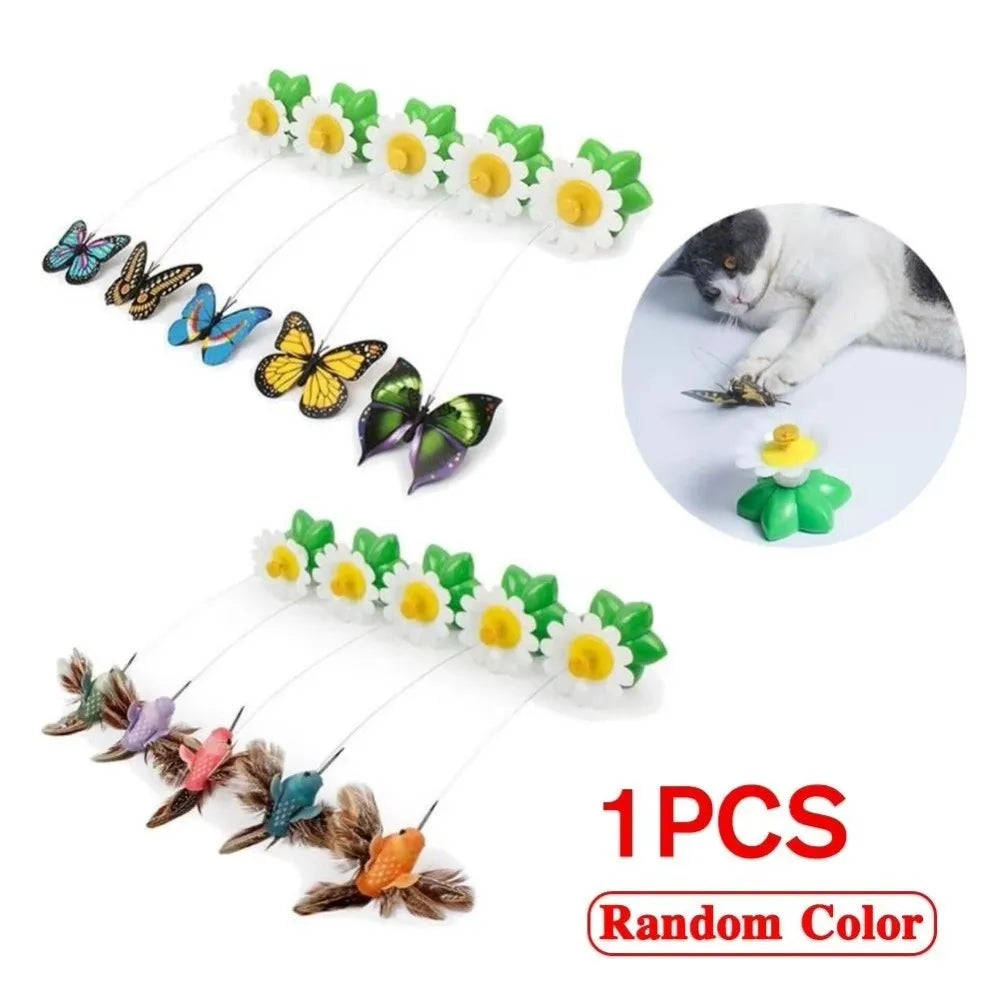 Electric Rotating Hummingbird Cat Toy — Automatic Shake & Fly Intelligence Trainer