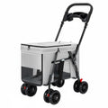 Foldable Dog Carriage Sturdy Oxford Material Large Pet Carrier Dog and Cat Carriage Lightweight Foldable Cat Carrier