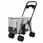 Foldable Dog Carriage Sturdy Oxford Material Large Pet Carrier Dog and Cat Carriage Lightweight Foldable Cat Carrier