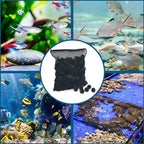 Reusable Aquarium Filter Net Bags (Black Nylon Mesh, Zip Closure, Pond & Tank Media)